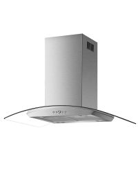 Cata UBSCG90SS Unbranded Curved Glass & Stainless Cooker Hood
