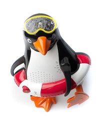 Steepletone Penguin PSR5 BT Shower Radio with Bluetooth- Red