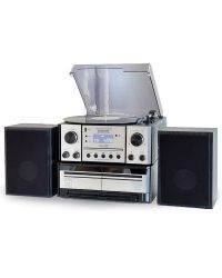 Steepletone Boston 5-in-1 Music System with CD Player Bluetooth Playback & USB Recording