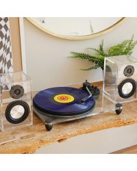 Steepletone Soho Clear Acrylic Vinyl Record Player