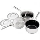 Ninja C63000UK ZEROSTICK Stainless Steel 3-Piece Pan Set 