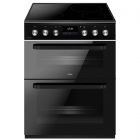 CDA CFC631BL Double Oven Electric Cooker with Ceramic Hob