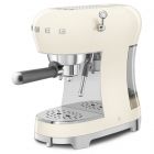 SMEG ECF02CRUK Cream Espresso Coffee Machine with Steam Wand 