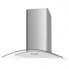 Cata UBSCG60SS Unbranded Curved Glass & Stainless Cooker Hood