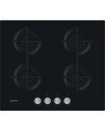 Indesit ING61TBK 60cm Gas On Glass Hob 